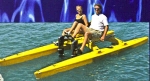 Seacycle Twin gives you comfortable all day seating at top rated speeds for human powered watercraft. Made in USA.